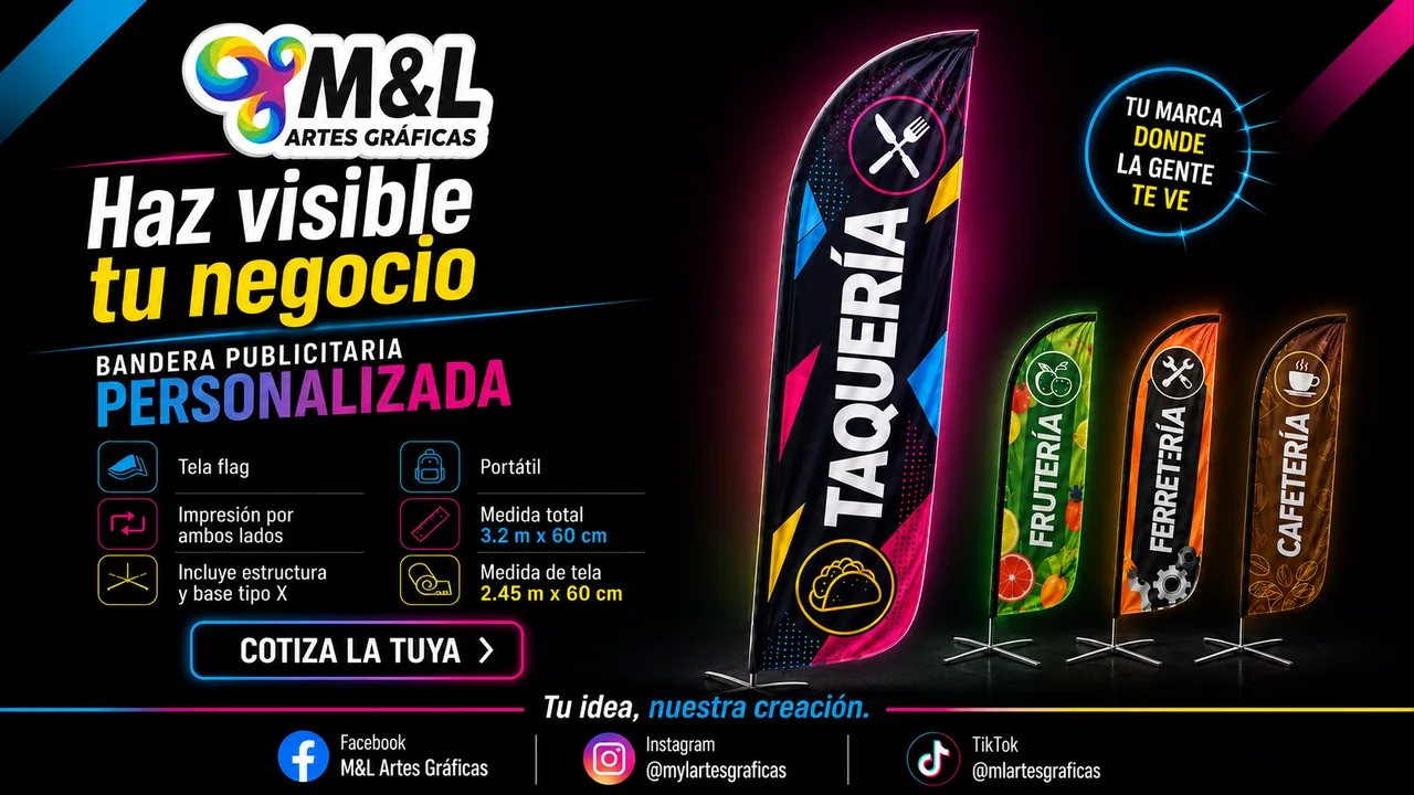 Bandera publicitaria personalizada